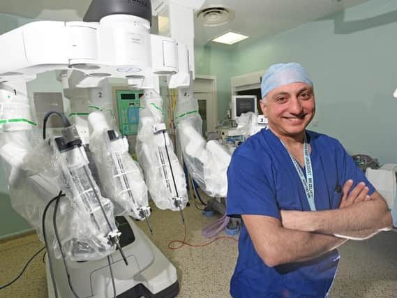 Consultant urological surgeon Dr Bachar Zelhof will be performing the 500th robotic procedure at Royal Preston Hospital