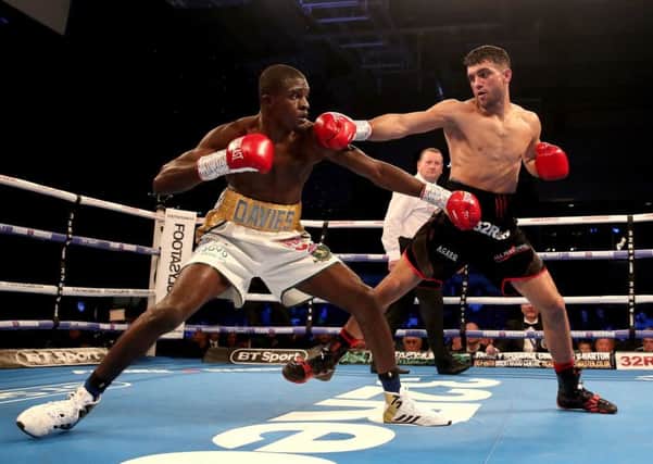 Jack Catterall (right) in action against Ohara Davies last year