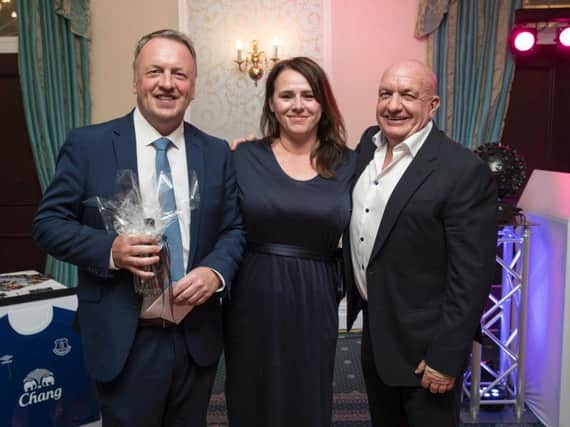 Neil Howarth (left); Janine Blythe, CEO of Inspire Youth Zone; and Andrew Turner, Chairman of Inspire Youth Zone and the Chorley Group (Paul Currie)