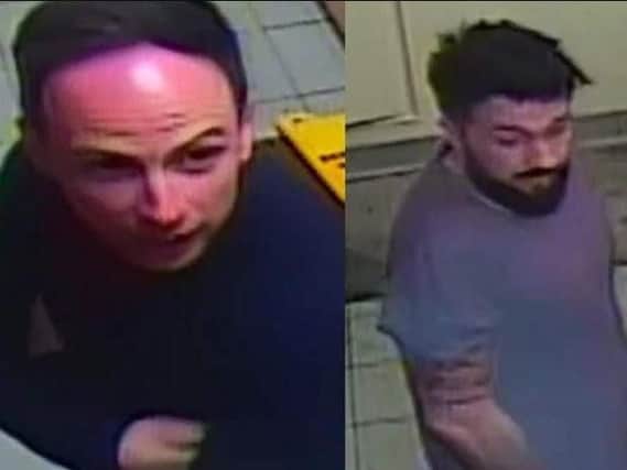 Detectives have identified two men after a man was attacked outside Papa John's Pizza in Penwortham on Sunday, April 28.