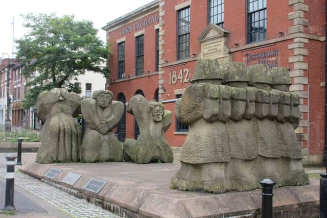 The memorial for those who died at the Corn Exchange