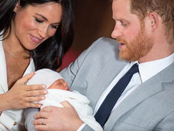 Duke and Duchess of Sussex with baby Archie