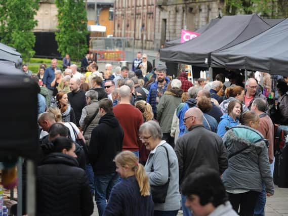 The first ever Makers Market on Preston Flag Market was a big success