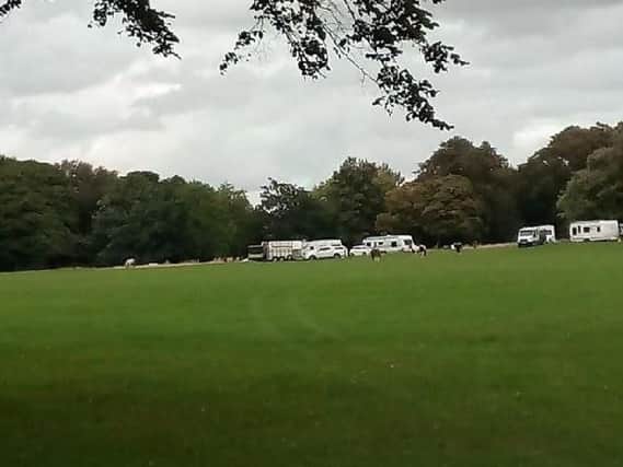 A group from the Travellers community arrived at Ribbleton Park in Preston yesterday (Tuesday, May 15)