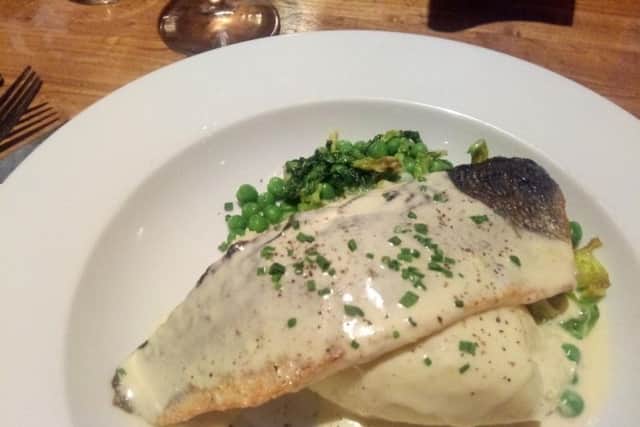 Sea bass with fennel mash
