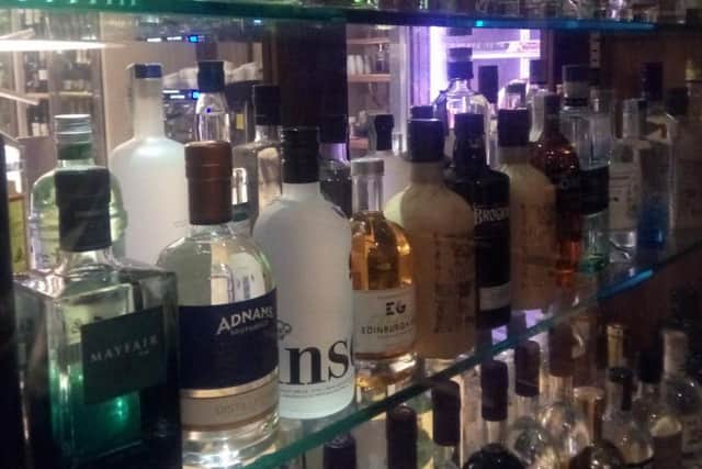 A selection of the 623 gins on offer