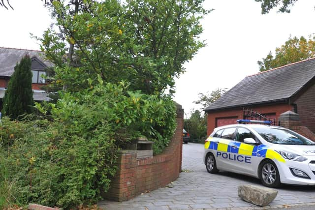 The scene of the attack - Mr Cowley's home, Woodvale, in Moody Lane, Mawdesley.