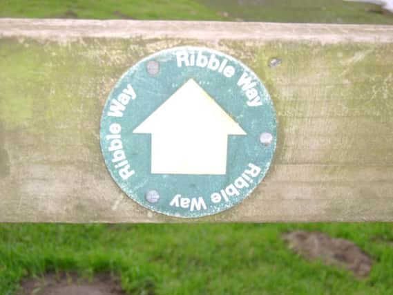 The Ribble Way route begins in Longton and ends at the source of the Ribble at Gayle Moor near Ribblehead.