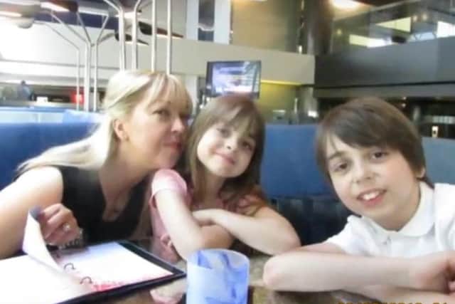 Lisa with Saffie and Xander