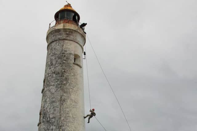 Cadets also tried their hand at repelling down a lighthouse during an all-action trip.