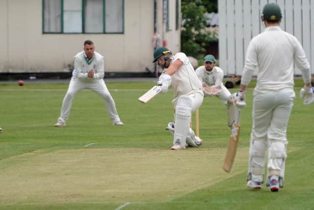 Chorley batsman Wian Van Zyl in action against Leyland