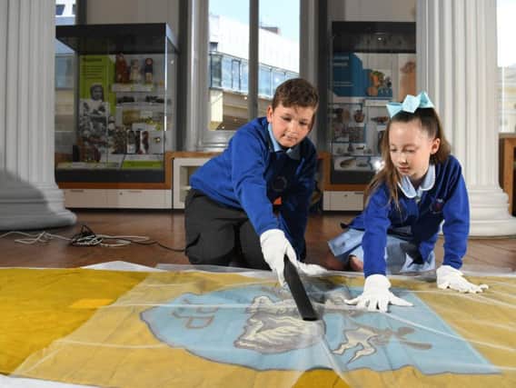 Children from Fulwoods Harris Primary School spend a day in charge at the Harris museum, art gallery and library