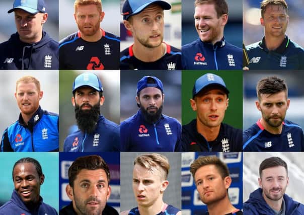 England's 15-man squad