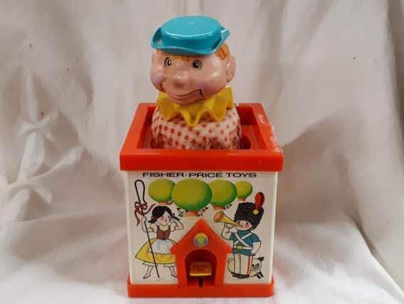 This jolly chap is the classic 1970s Fisher Price Jack in the Box
