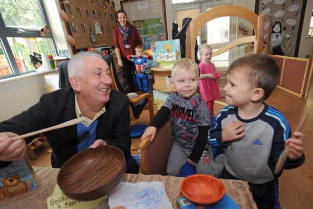 Sir Lindsay at Highfield Nursery School in Chorley