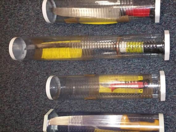 A man has been arrested after officers found a number of weapons and suspected stolen property in the boot of a car in London Way, Preston (Sunday, May 27)