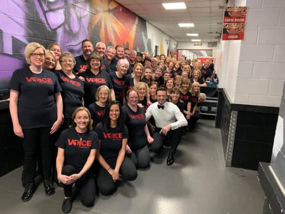 In a dream come true a choir from Preston had the unique opportunity to perform with Greatest Showman star Hugh Jackman.