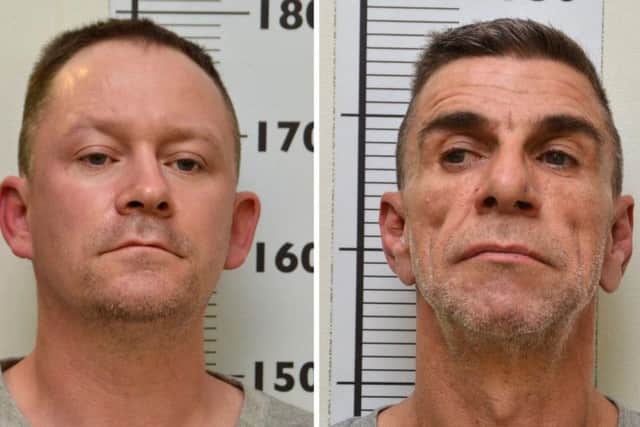 Stephen Unwin (left) and William McFall. Convicted killer Unwin had threatened to attack and rape a woman around a month before going on to murder Quyen Ngoc Nguyen, a Vietnamese mother-of-two, an inquest has heard.