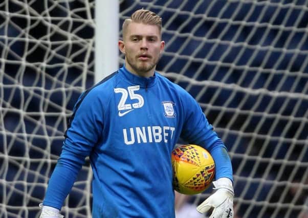 Goalkeeper Connor Ripley arrived at Preston in January