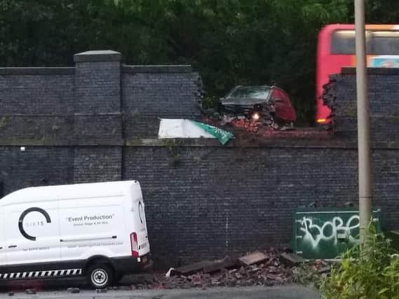 The crash on Station Road in Kirkham
