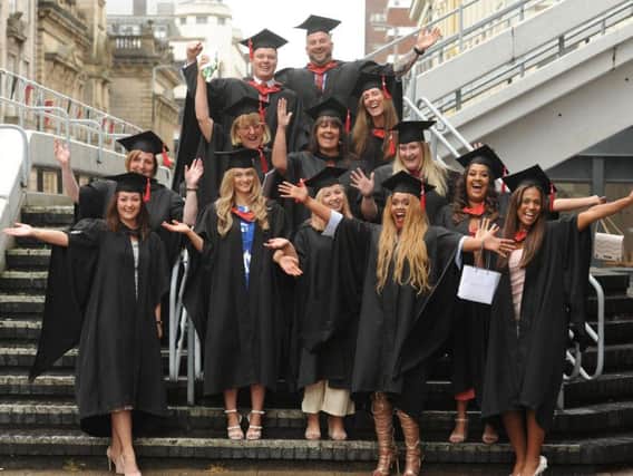Some UCLan graduates at the Guild Hall in July 2018