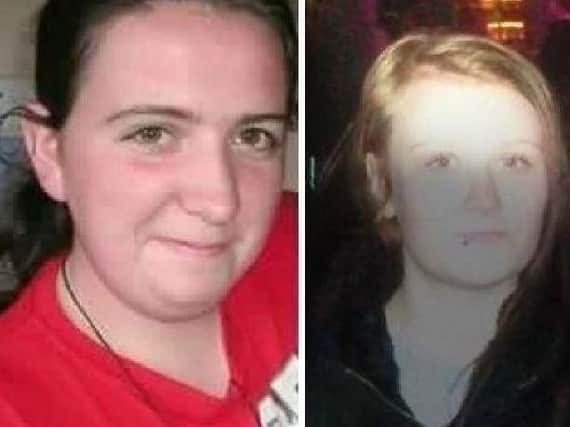 Rachel Murphy, left, and Shelby Maher died after they were hit by a car in Brockholes Brow in April 2016