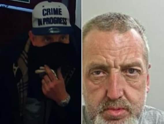 The two men are wanted in connection with a burglary at Chorley Little Theatre on Thursday, May 23.