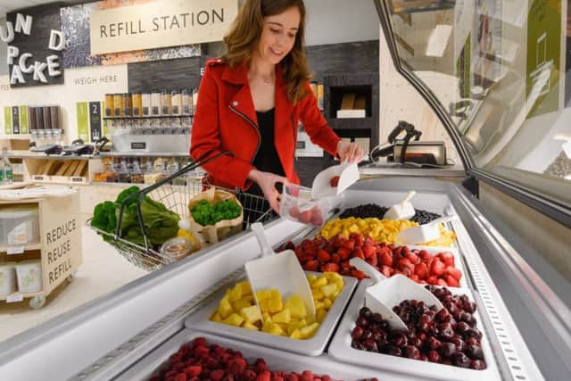 "Waitrose Unpacked" trial, which will allow customers to be able to fill up their own containers with products.