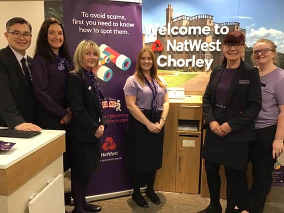 NatWest employees at the Chorley branch