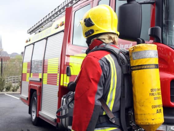 Firefighters were called to Salt Pit Lane, Mawdesley