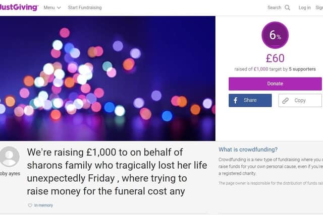 Toby set up the page to help the family with the funeral.