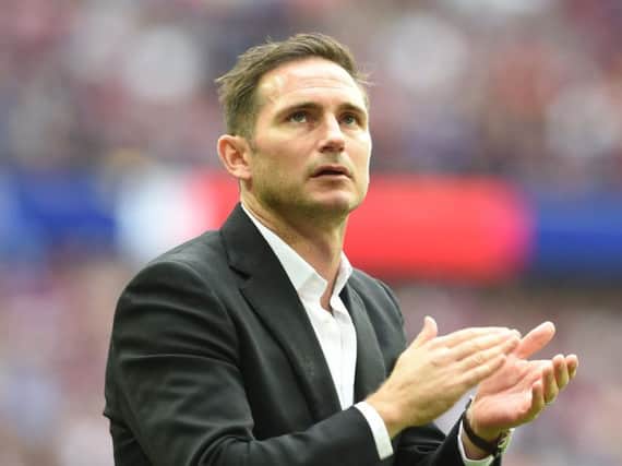 Derby County are yet to receive an approach from Chelsea for their manager Frank Lampard, but he is believed to be the Blues top choice should they part ways with Maurizio Sarri.