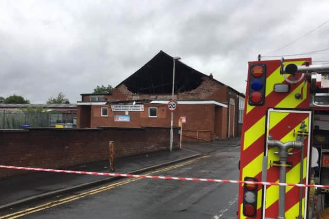 The entire gable end of the Leyland and Farington Club in Derby Street has collapsed in the early hours of Thursday morning (June 13)