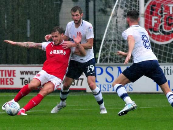 Action from the last time PNE travelled to Fleetwood in July 2017