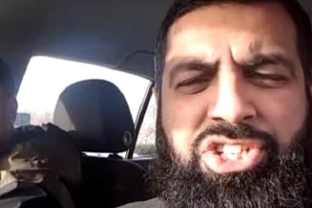 The hackney carriage driver filmed the controversial video whilst driving around the Moor Park area of Preston in December 2018