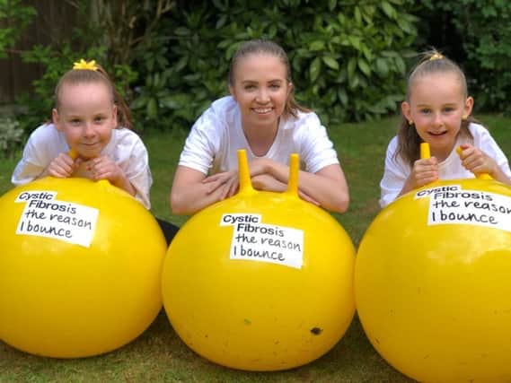 Macy Helm, Lucy Baxter and Darcy Helm are organising Bounce for Baxter for Cystic Fibrosis Trust