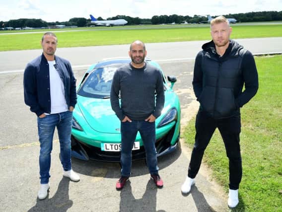 Paddy McGuinness, Chris Harris and Freddie Flintoff