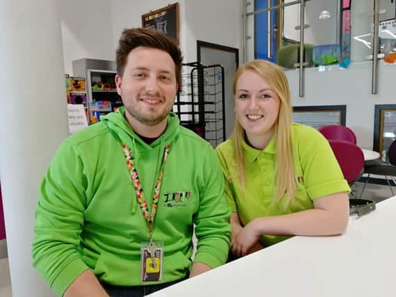 Rob Brooks and Jasmin Thompson from Chorley's Inspire Youth Zone could soon be taking their work to more remote parts of the borough