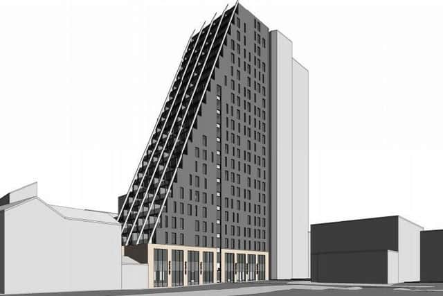 Computer generated image of the apartment block (Image: 1618 Architects)