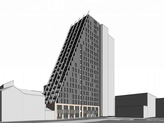 Computer generated image of the apartment block (Image: 1618 Architects)