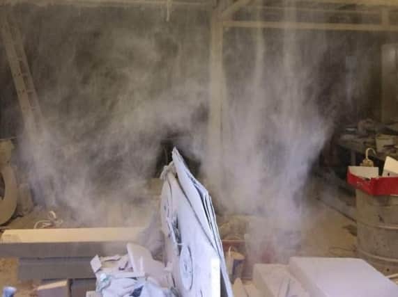 Exposure to silica dust has left one employee with life-threatening lung disease