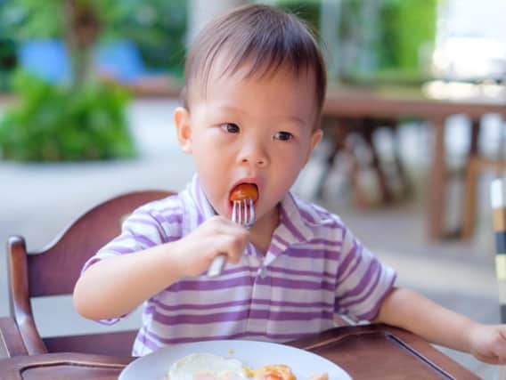 Solid food can be a choking hazard for small children.
