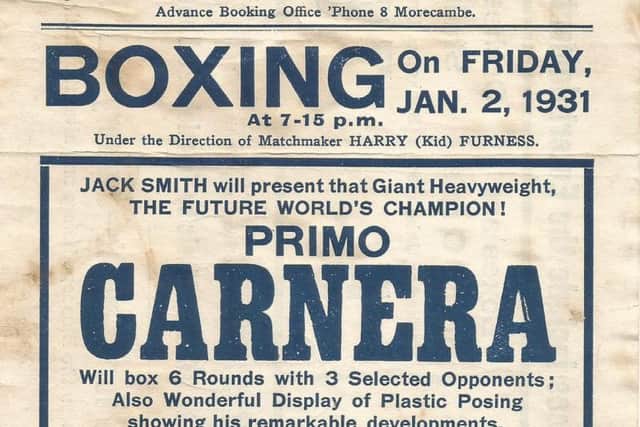Primo Carnera top of the bill in Lancashire