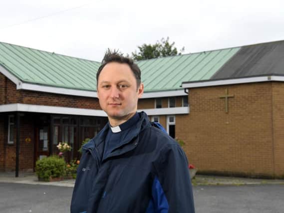 Rev Peter Hamborg of St Christophers Church, Lea, has launched a 20k crowdfunding campaign after thieves have taken copper strips off the roof