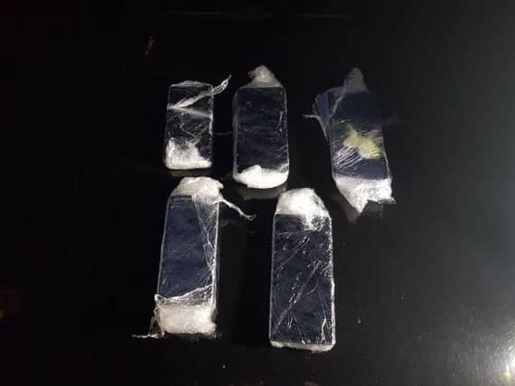 Police found these suspected stolen phones hidden in the head lining of a van during a stop and search on the M6 last night (July 2)