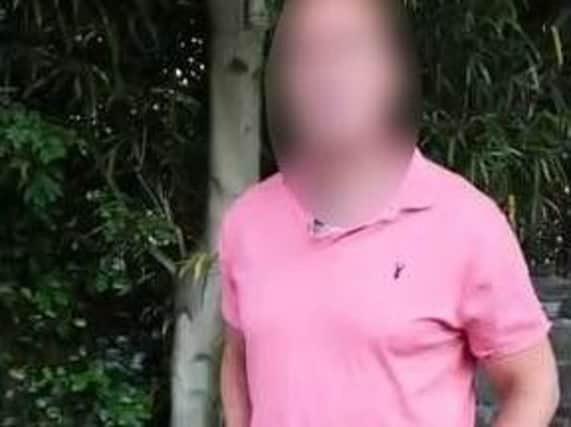 The 46-year-old man, from Leyland, is confronted by 'paedophile hunters' after allegedly agreeing to meet a 12-year-old girl in Lancaster yesterday (July 7). Credit: North West Hebephile Hunters
