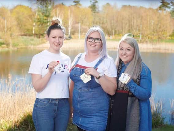 Alice Waddington, from Leyland, Wigan woman Eve Hesketh and Emily Kavanagh,