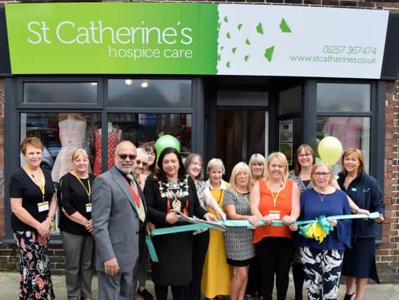 The opening of the new charity shop