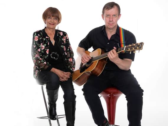 Singing surgeon Mr Rob Hart with Barbara performing as New Venture Duo