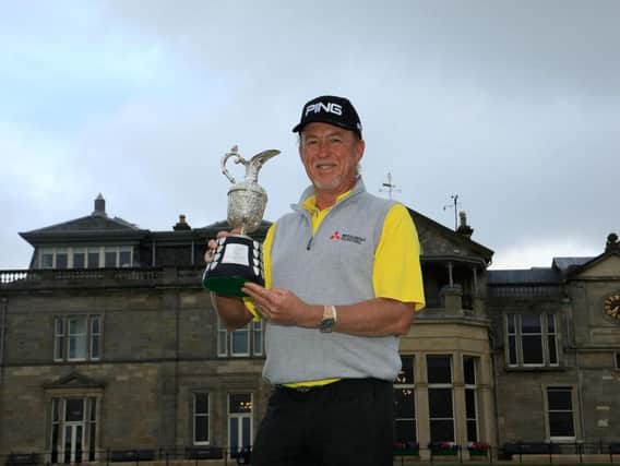 Miguel Angel Jimnez is defending the Senior Open title